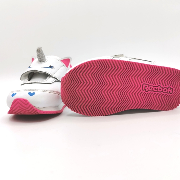 SIZE 5 TODDLER REEBOK UNICORN RUNNING SHOES EUC - Picture 3 of 4